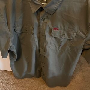 Wrangler Green Casual Button Down Shirt